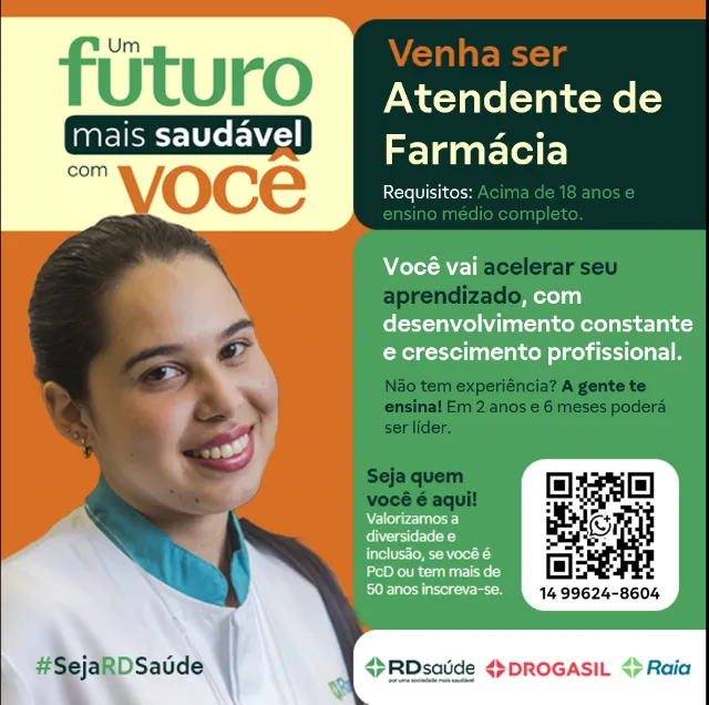 "atendente de farmacia" - Vagas de emprego no Brasil