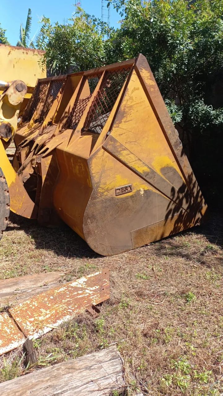 Concha caçamba para pá carregadeira Caterpillar 950H para cavaco ou bagaço de cana - Foto 5