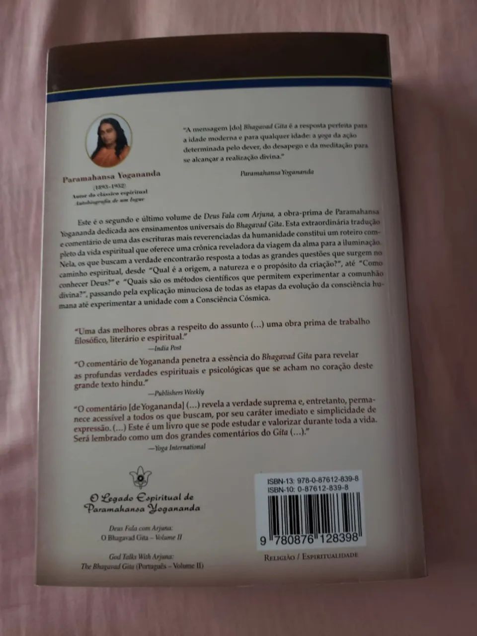 Livro Bhagavad Gita vol. 2 - de Paramahansa Yogananda - capa comum - Foto 2