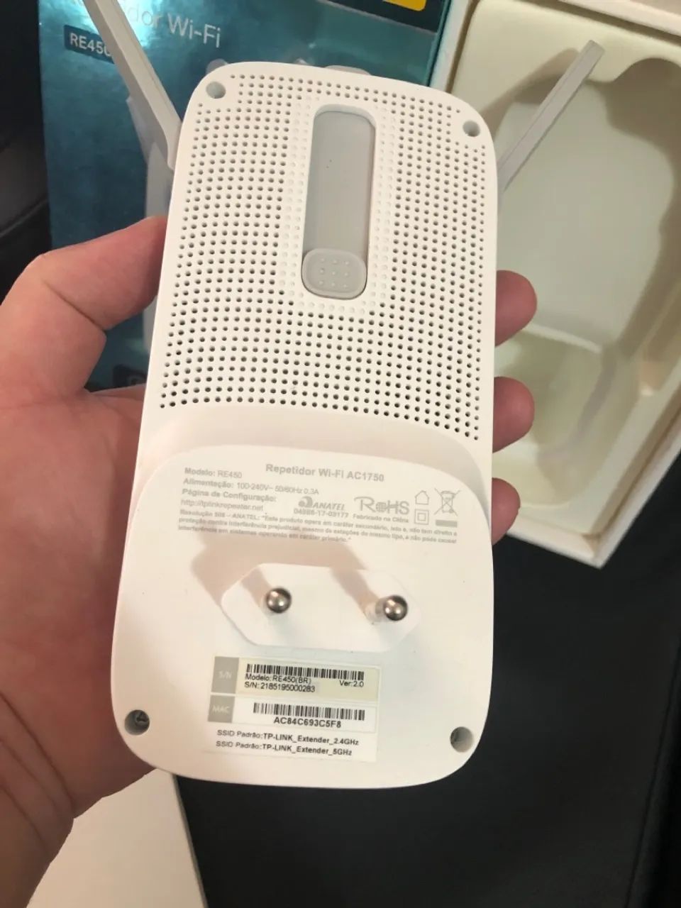 Repetidor/Extensor Wi-Fi TP-Link  - Estado de Novo - Foto 4