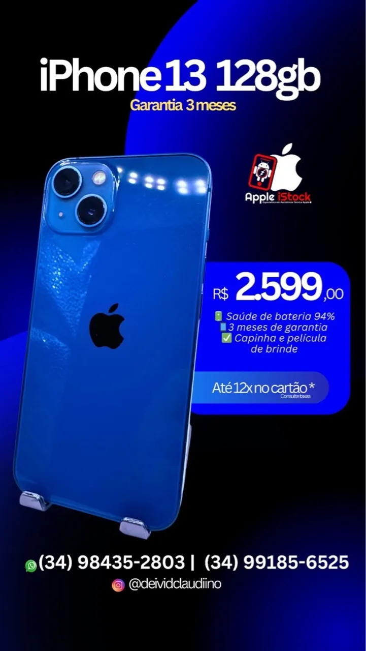 iPhone 13 Azul claro 128 Gb