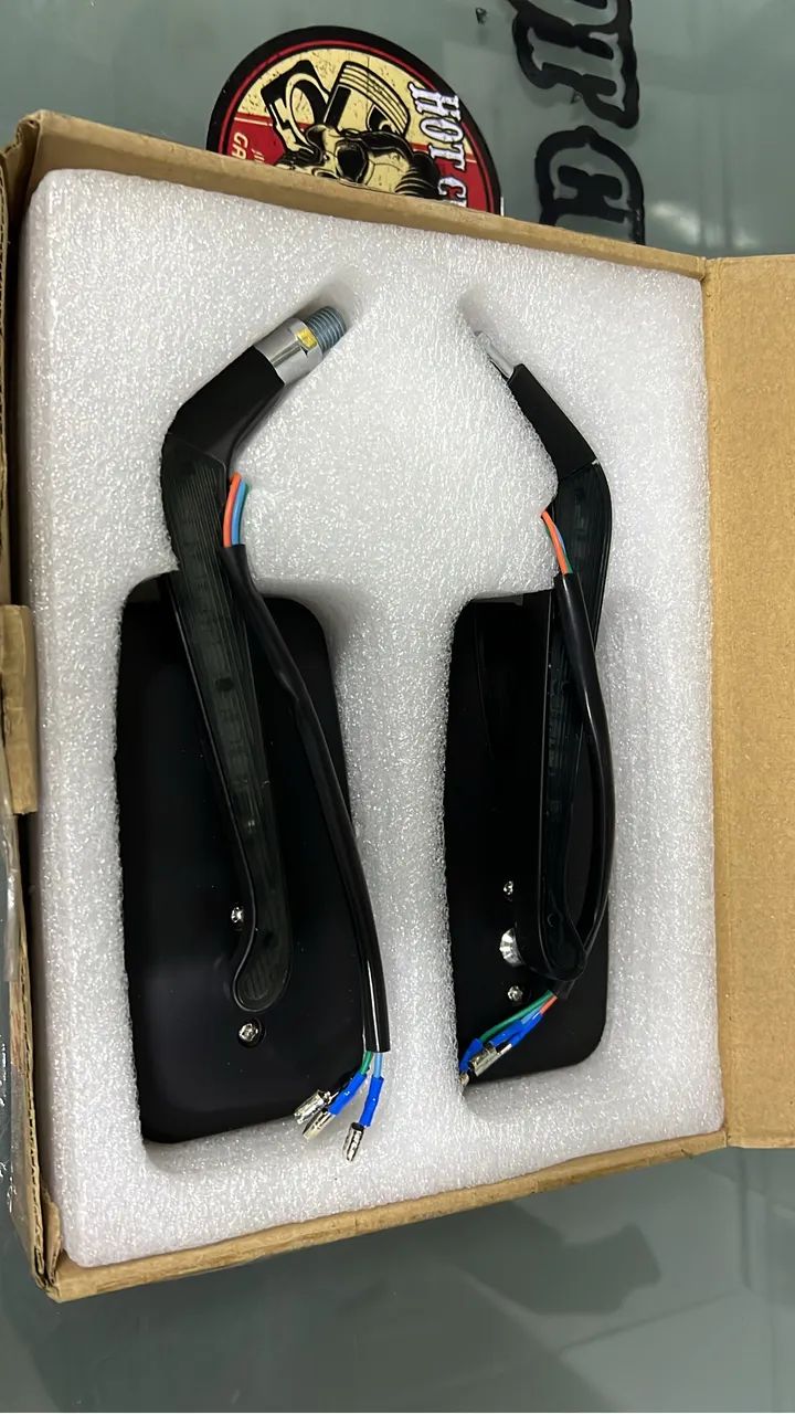 Retrovisor com Pisca Moto Universal  - Foto 2