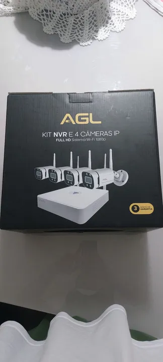 Kit NVR + 4 Câmeras IP Full HD Sistema Wi-Fi 1080p