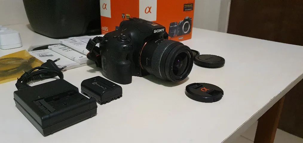CÂMERA SONY ALPHA 65 + LENTE DT 18-55mm +  LENTE DT 30mm MACRO - Foto 2