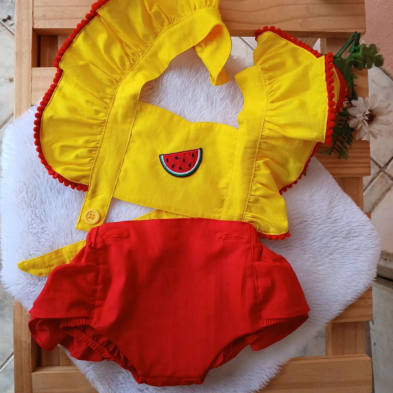 Jardineira Magali/Melancia - Foto 5