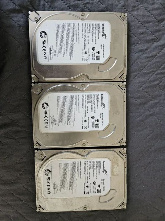 3 Seagate 160GB Hard Drives