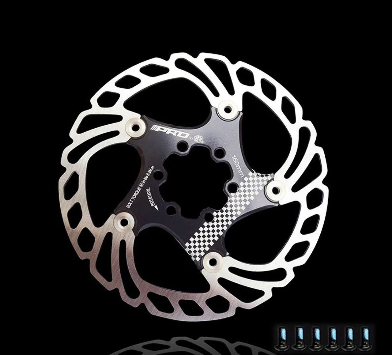 Par de Disco de freio lllpro 160mm bike  - Foto 2