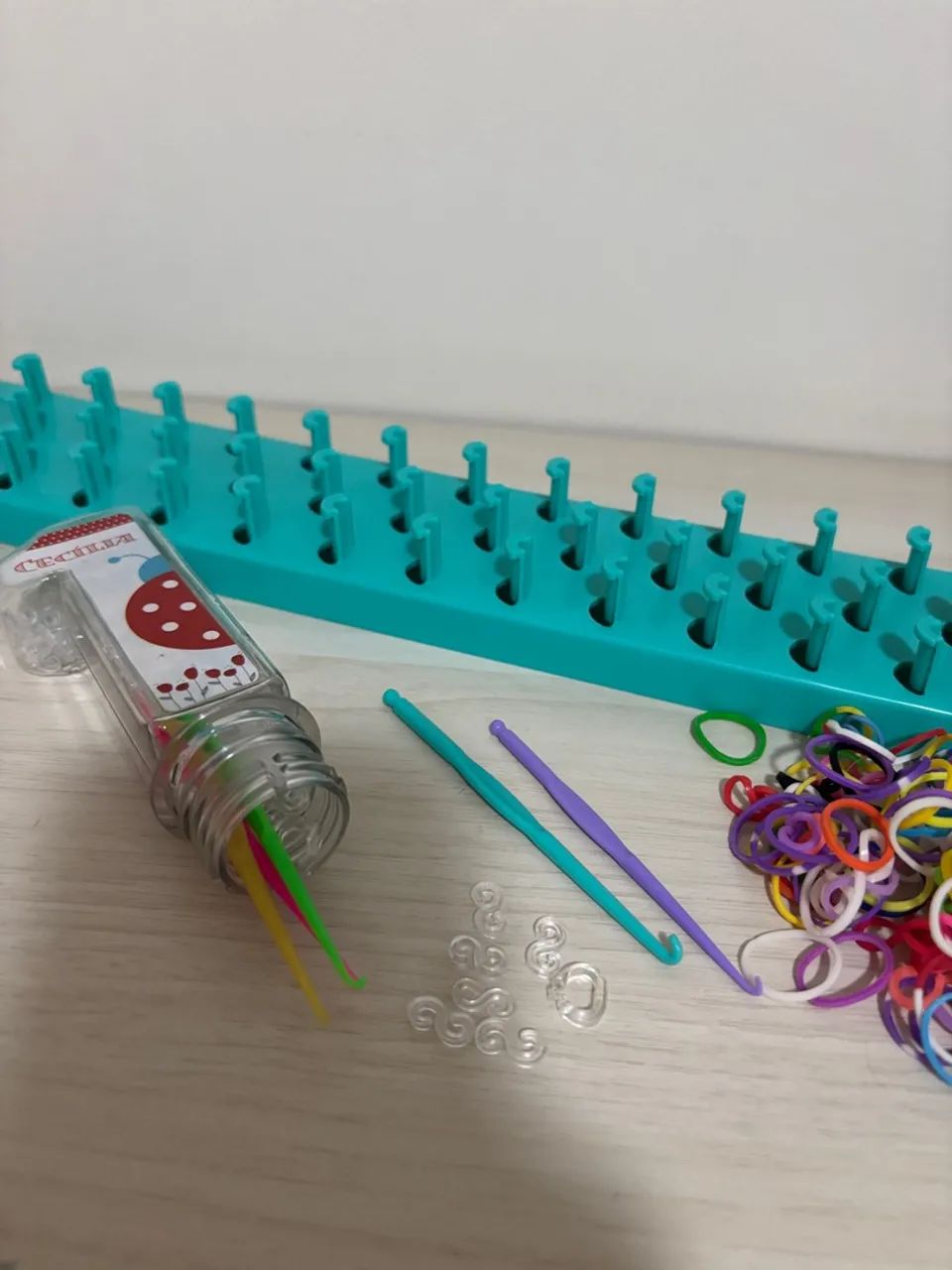 Kit de pulseiras Rainbow Loom completo