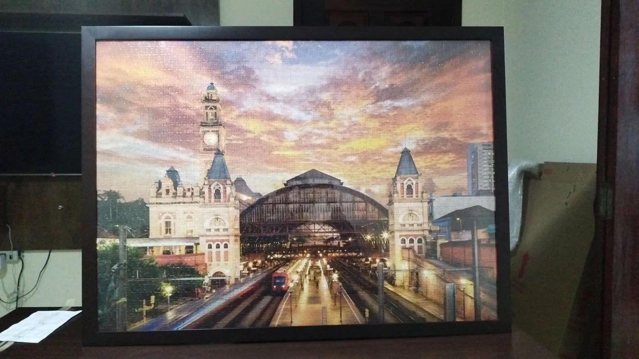 Quadro quebra-cabeças estação da luz! - Foto 2
