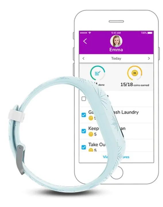 Relógio Infantil Garmin Vivofit Jr 2 Disney Frozen 2 Elsa - Foto 5