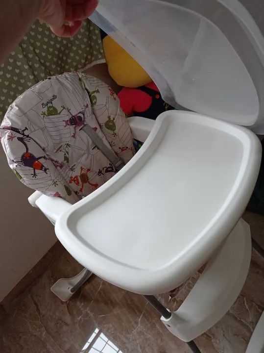 Cadeira de Alimentação Bebê -  Branca - Foto 6