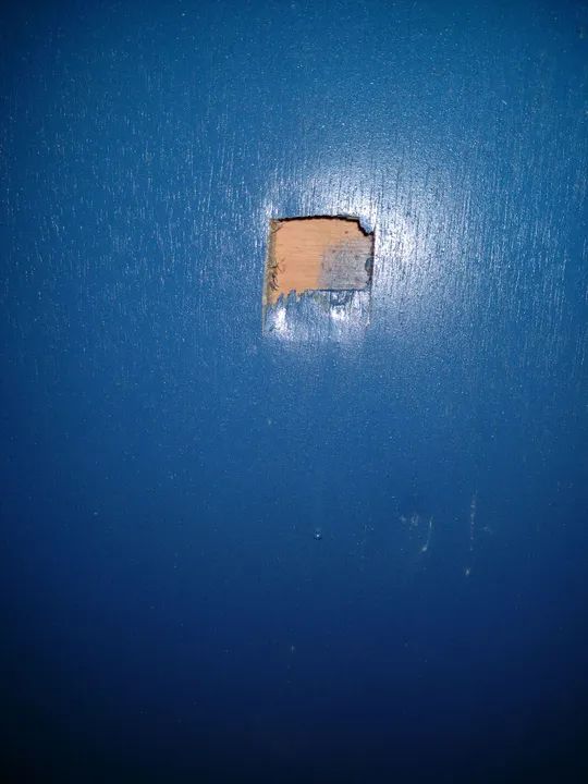 Porta de madeira azul - Foto 4