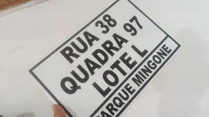 PLACA DE ENDEREÇO RESIDENCIAL  (30cm x 20cm) - Foto 4