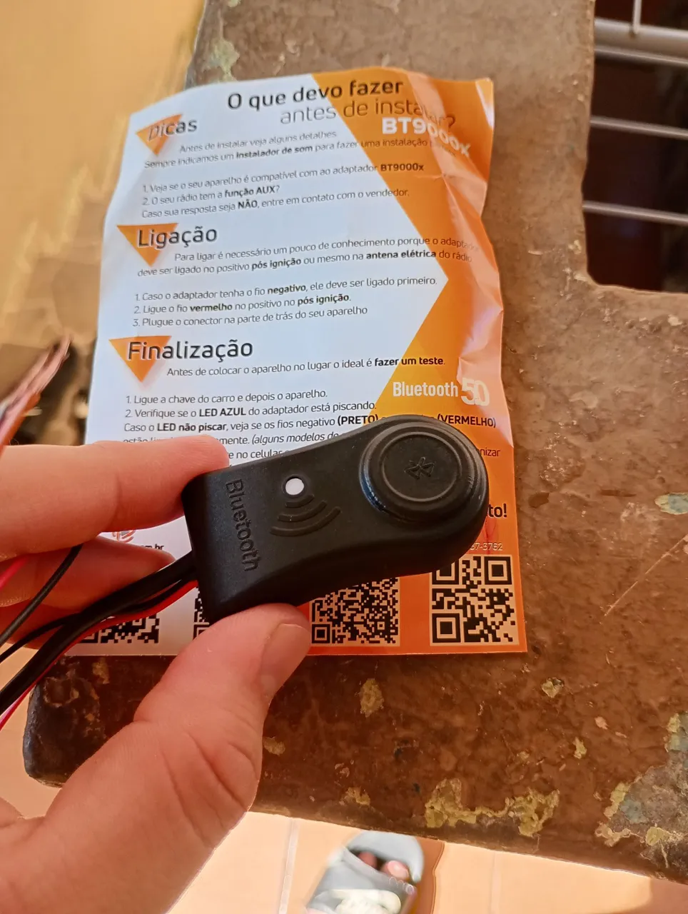 Adaptador Bluetooth para Som Automotivo