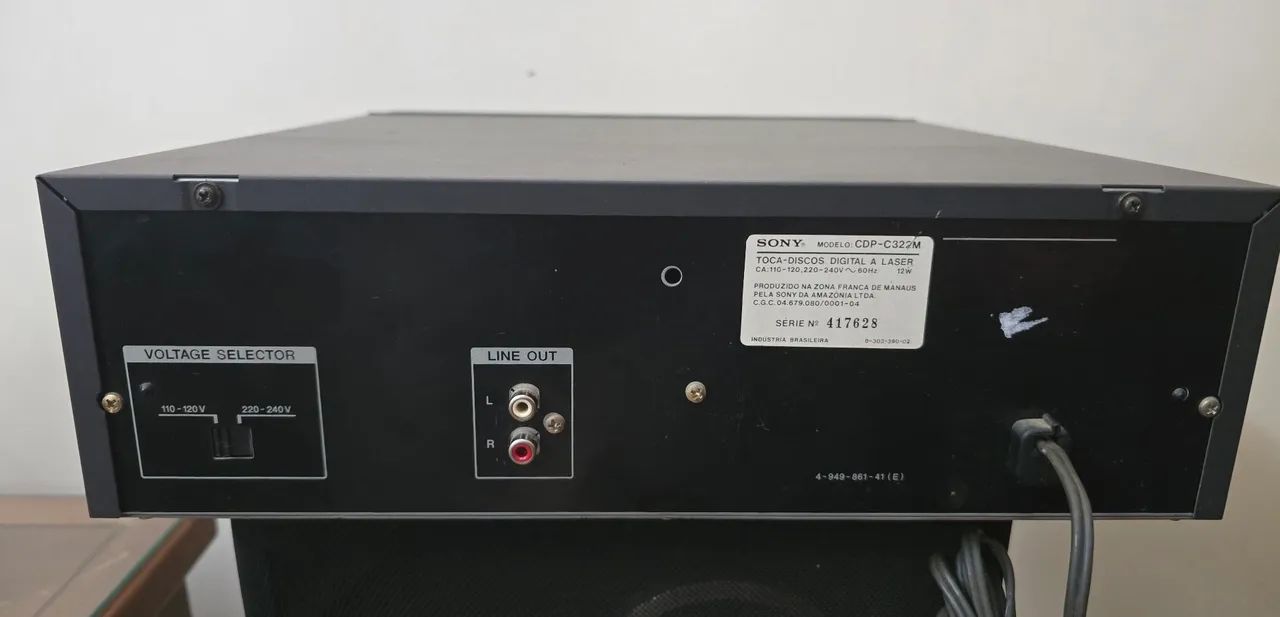 CD Player Sony CDP-C322M 5 Discos - Foto 3