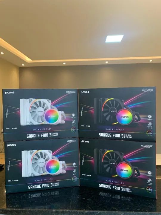 Water Cooler Sangue Frio - PCYES - BRANCO e PRETO. - Foto 2