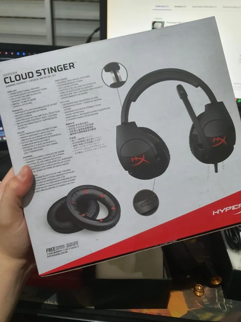 NOVO - Headset Gamer Hyperx Cloud Stinger, Conector 3.5mm - Foto 2
