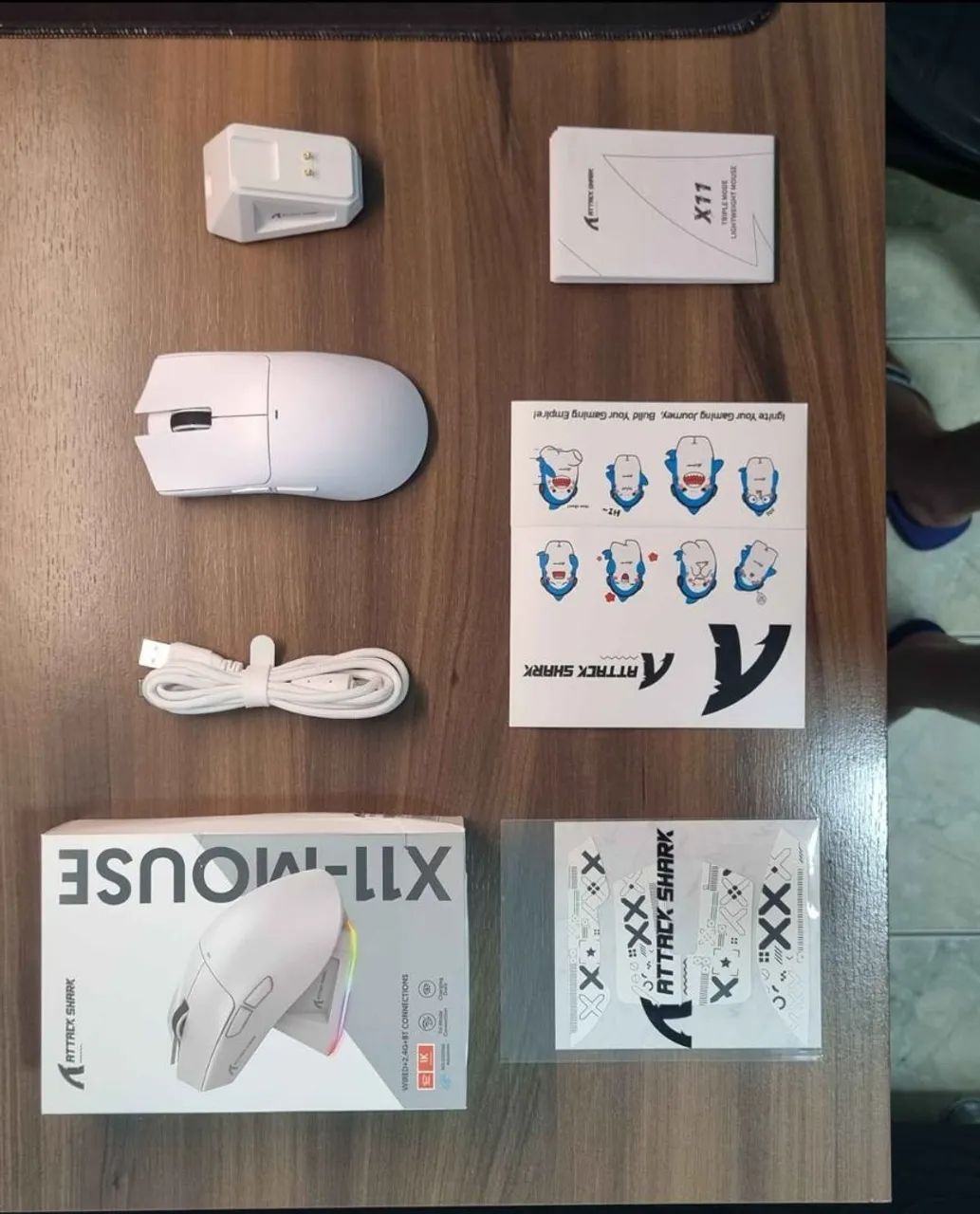 Mouse Gamer Attack Shark X11 Wireless + Dock de Carregamento - Foto 3