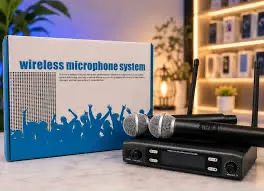 Microfone sem duplo profissional com base - Foto 4