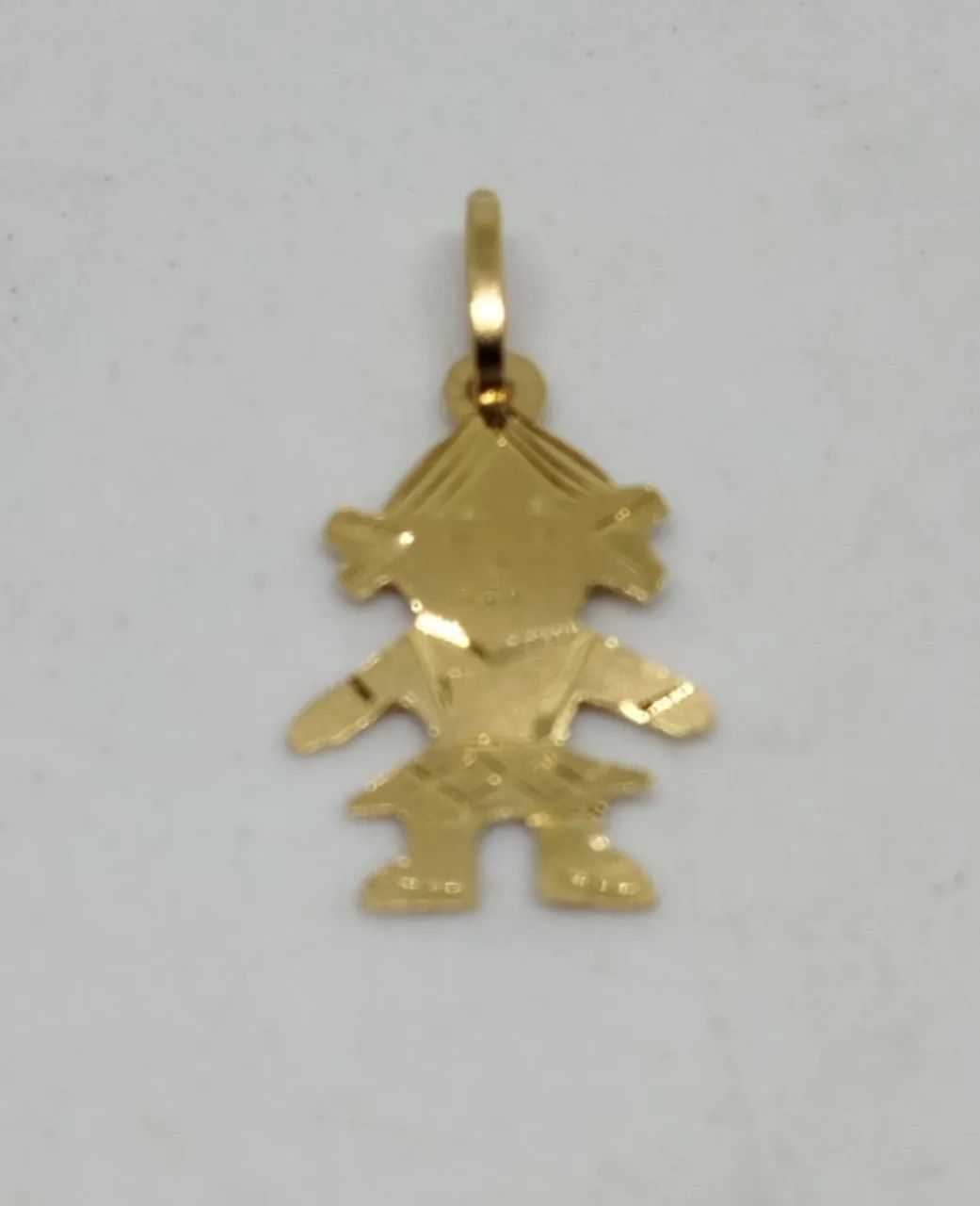 Pingente Menina ouro 18k - Foto 2