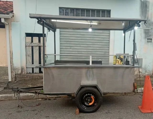 CARRINHO DE LANCHE GRANDE COM ENGATE - Foto 3