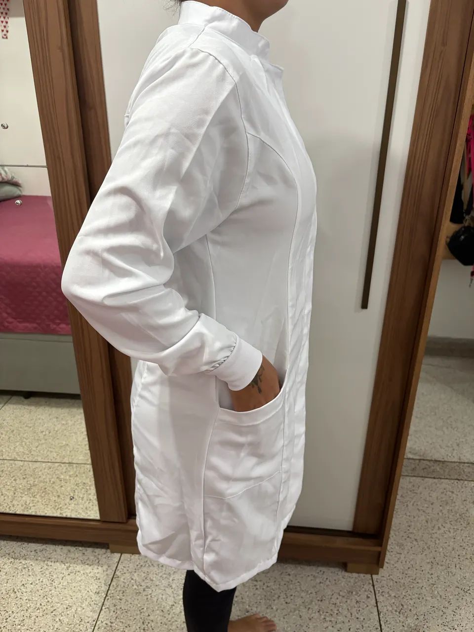 Jaleco Branco tamanho M - Foto 2