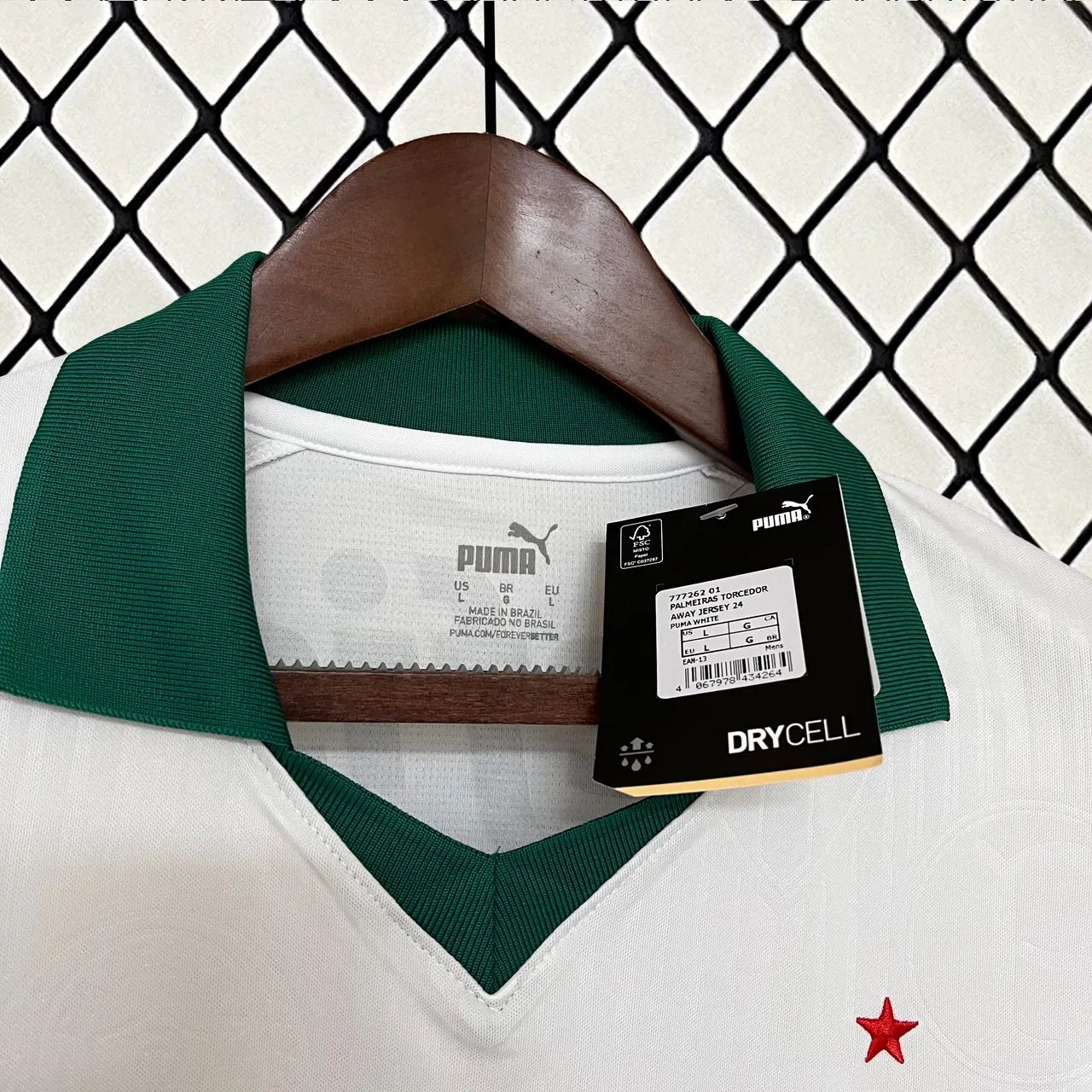 Camisa Palmeiras Branca Puma - Linha Premium - Foto 4