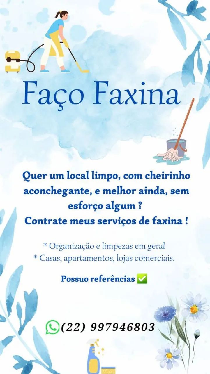 Faço faxina 