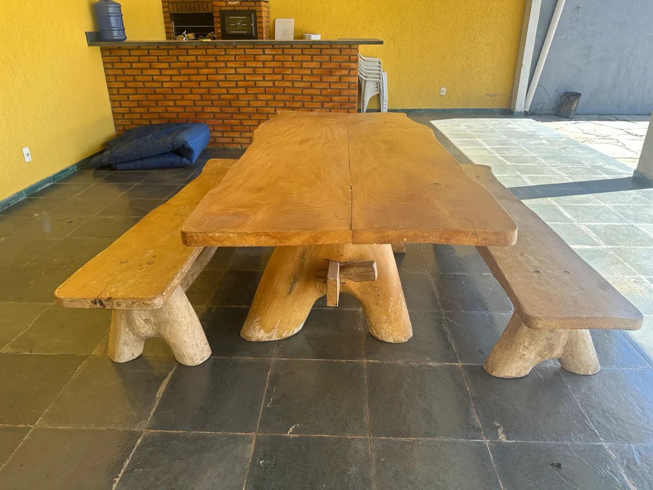 Mesa de madeira externa  - Foto 2