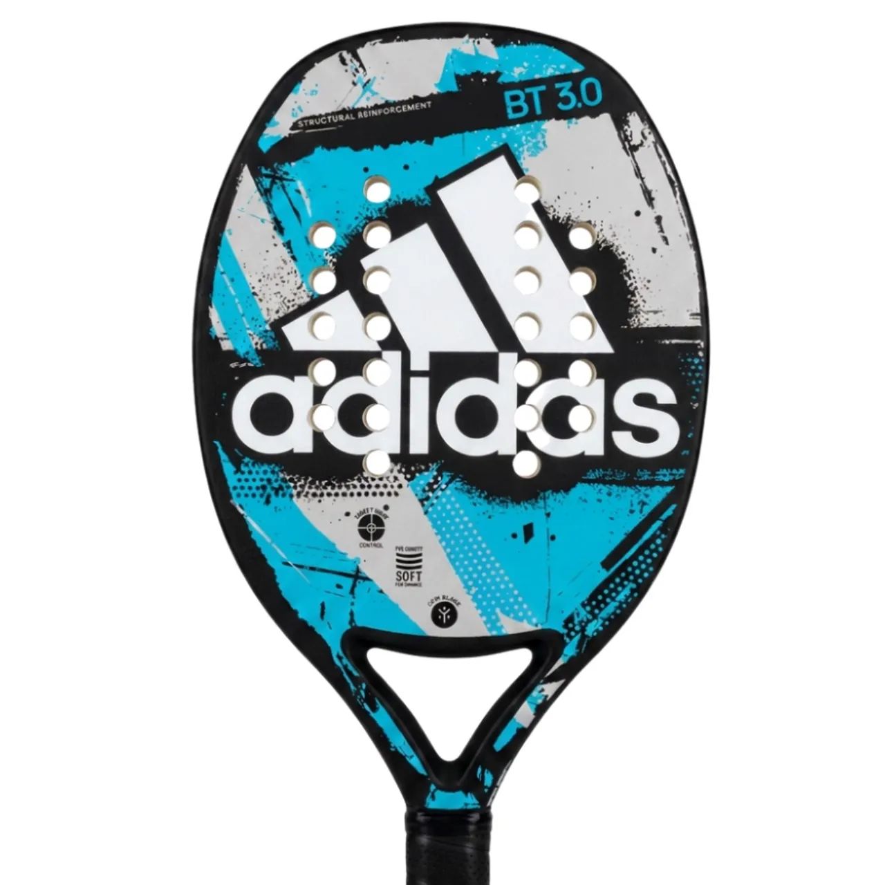 Raquete de Beach Tennis Adidas BT 3.0 Azul e Cinza Nova Original - Foto 2