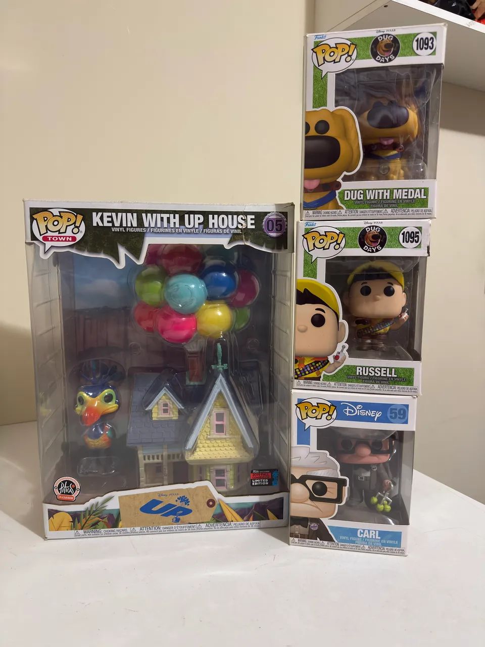 Funko pop up altas aventuras ~ super combo casa + Carl Russell e dog 