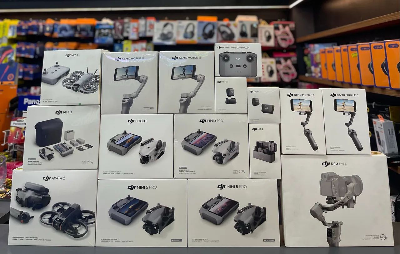 PRODUTOS DA MARCA DJI /DRONES/ESTABILIZADORES/MICROFONES E CONTROLES ? - Foto 2