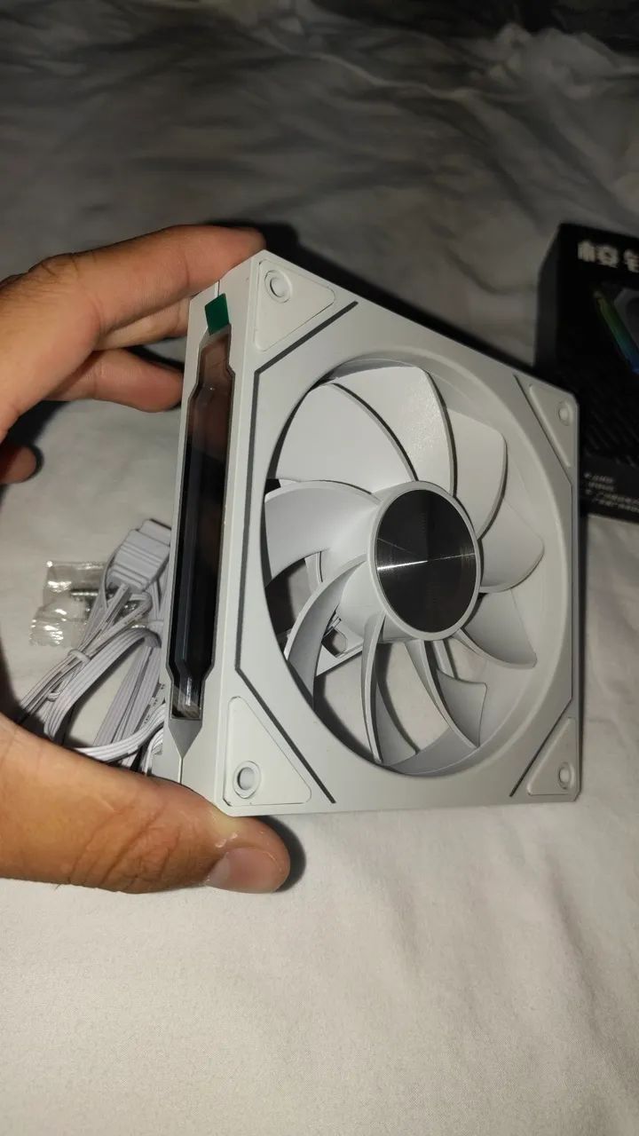 Fan 120mm prisma RS branca reverse - Foto 4