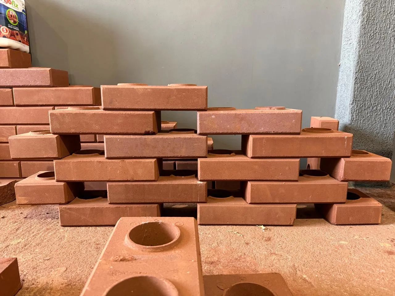 Tijolo ecológico - tijolo modular cimenticio 