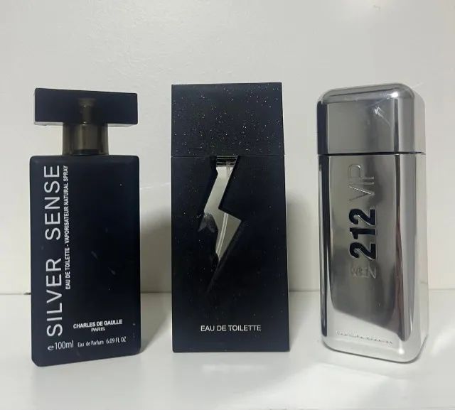 3 FRASCOS VAZIOS DE PERFUME 