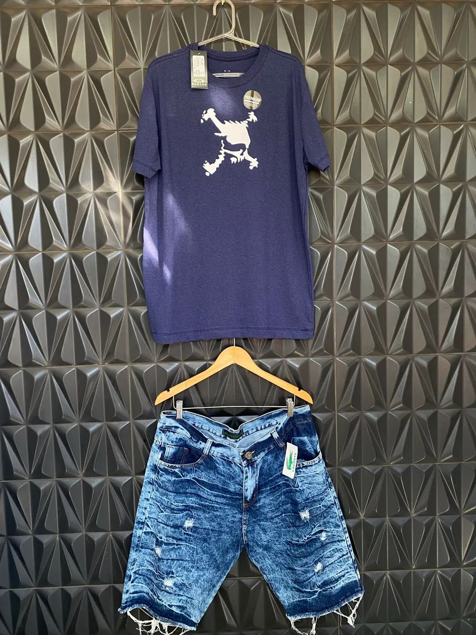 Promoção camisa + bermuda 100$ 