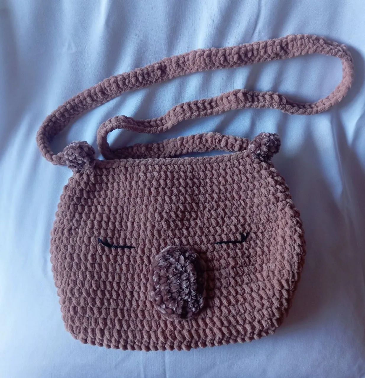 Bolsa em crochê - Capivara