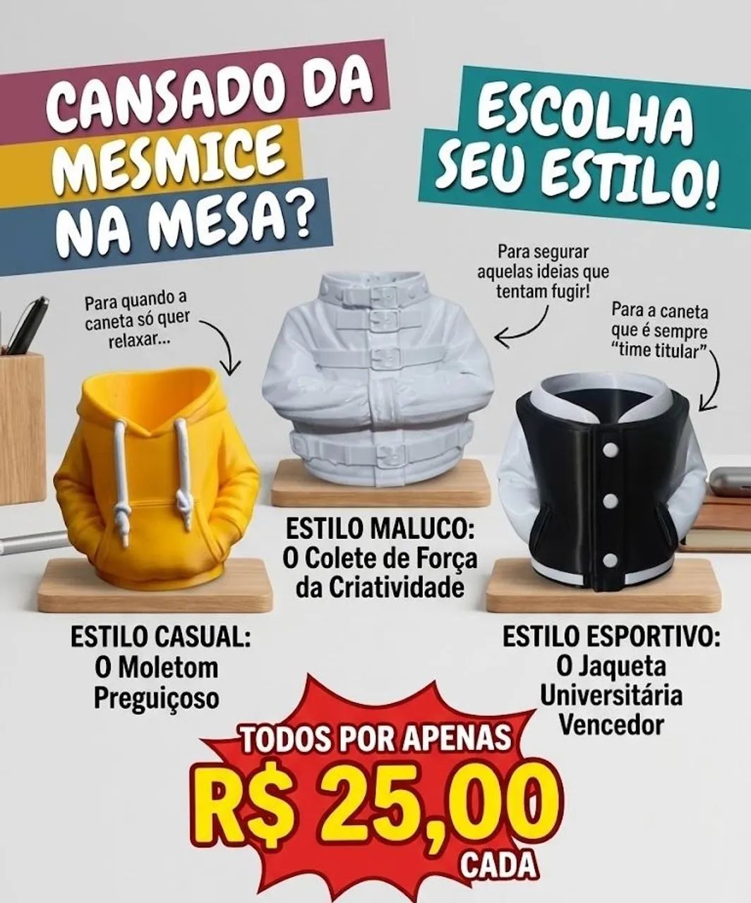 Porta Canetas  Presentes Especiais - Foto 2