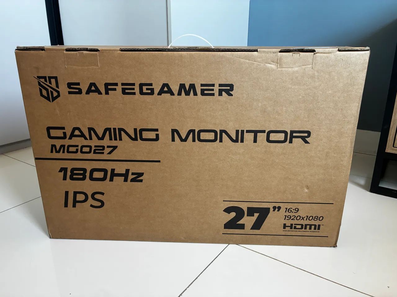 MONITOR SAFE GAMER 27 POLEGADAS 180 HZ NOVO COM GARANTIA E NOTA FISCAL