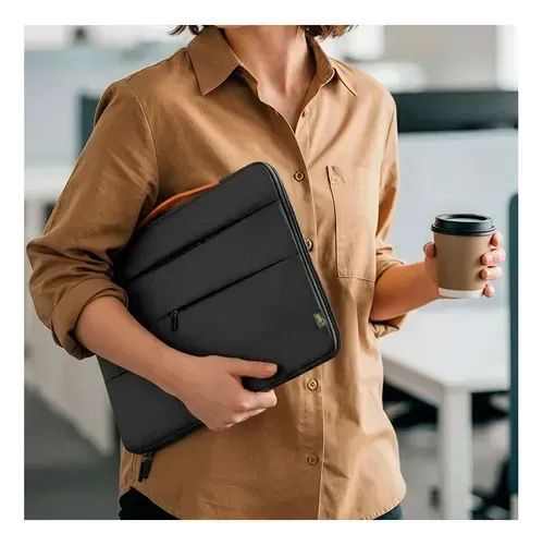 Case para Notebook 15.6" Anti-Impacto com Bolsos e Alça Preta | Get - Foto 5