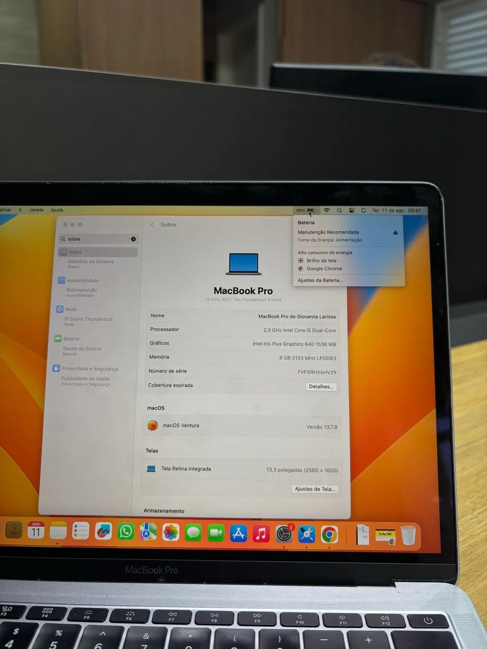 MacBook Pro 13" (2017) - i5 / 8GB RAM - Foto 2
