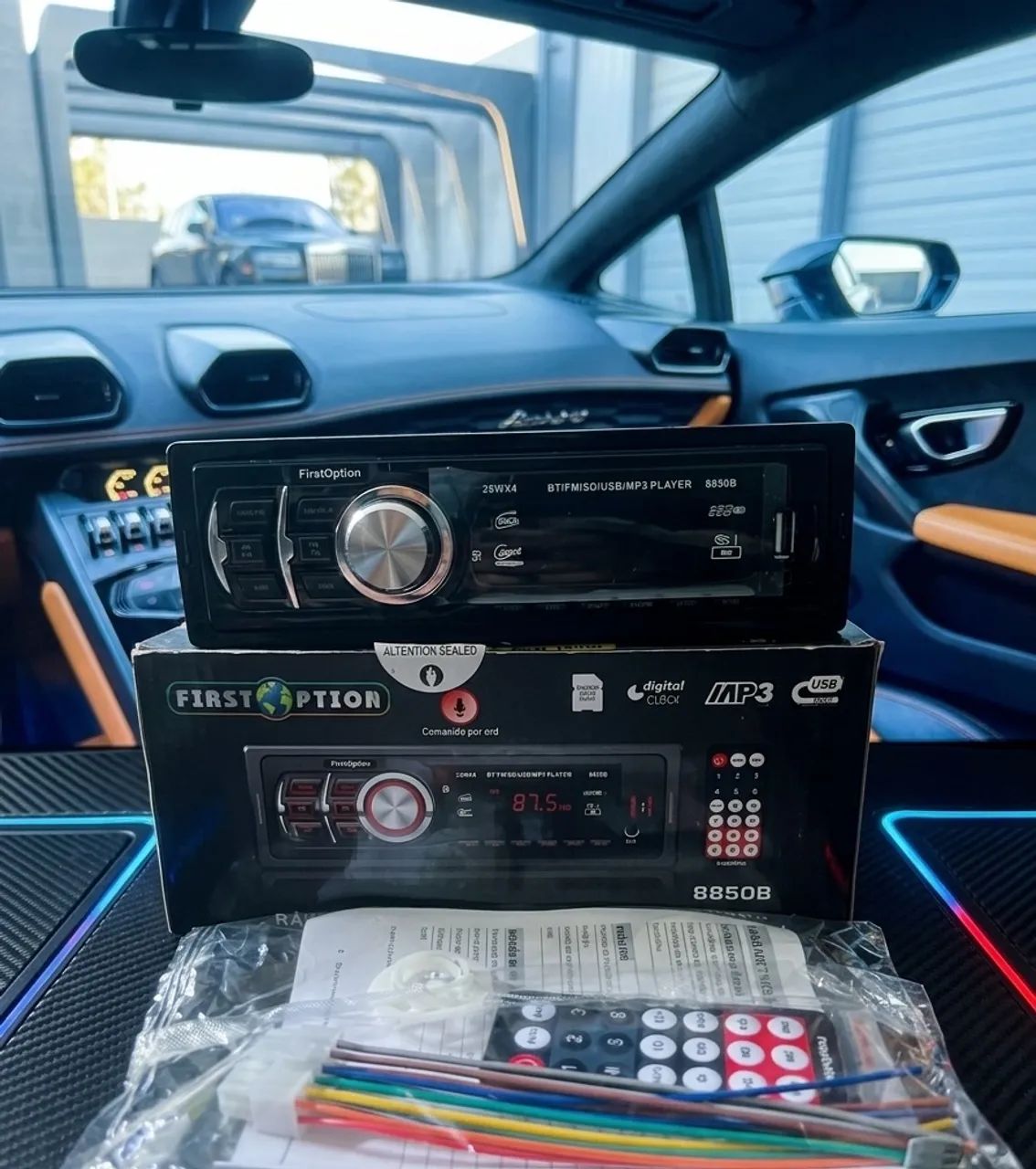 Som para carro Bluetooth first option mp3 modelo 8850B - Foto 3
