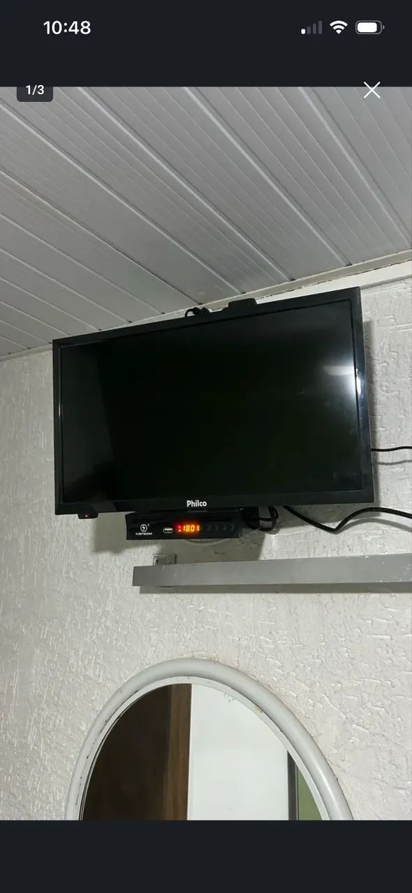 Televisão LED Philco 22 polegadas + box  - Foto 3
