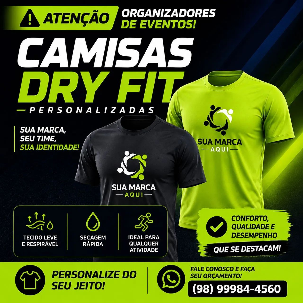 Camisas personalizadas dryfit 