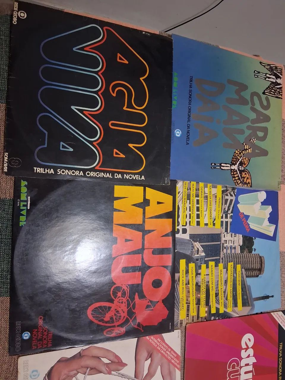 Discos de vinil temas de novelas 
