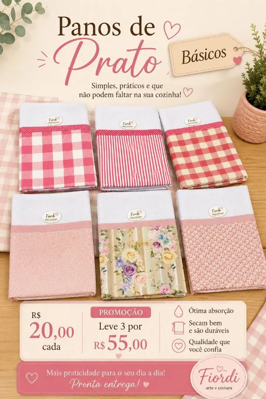 Kit Panos de Prato e Cesto de Pães!!! - Foto 5