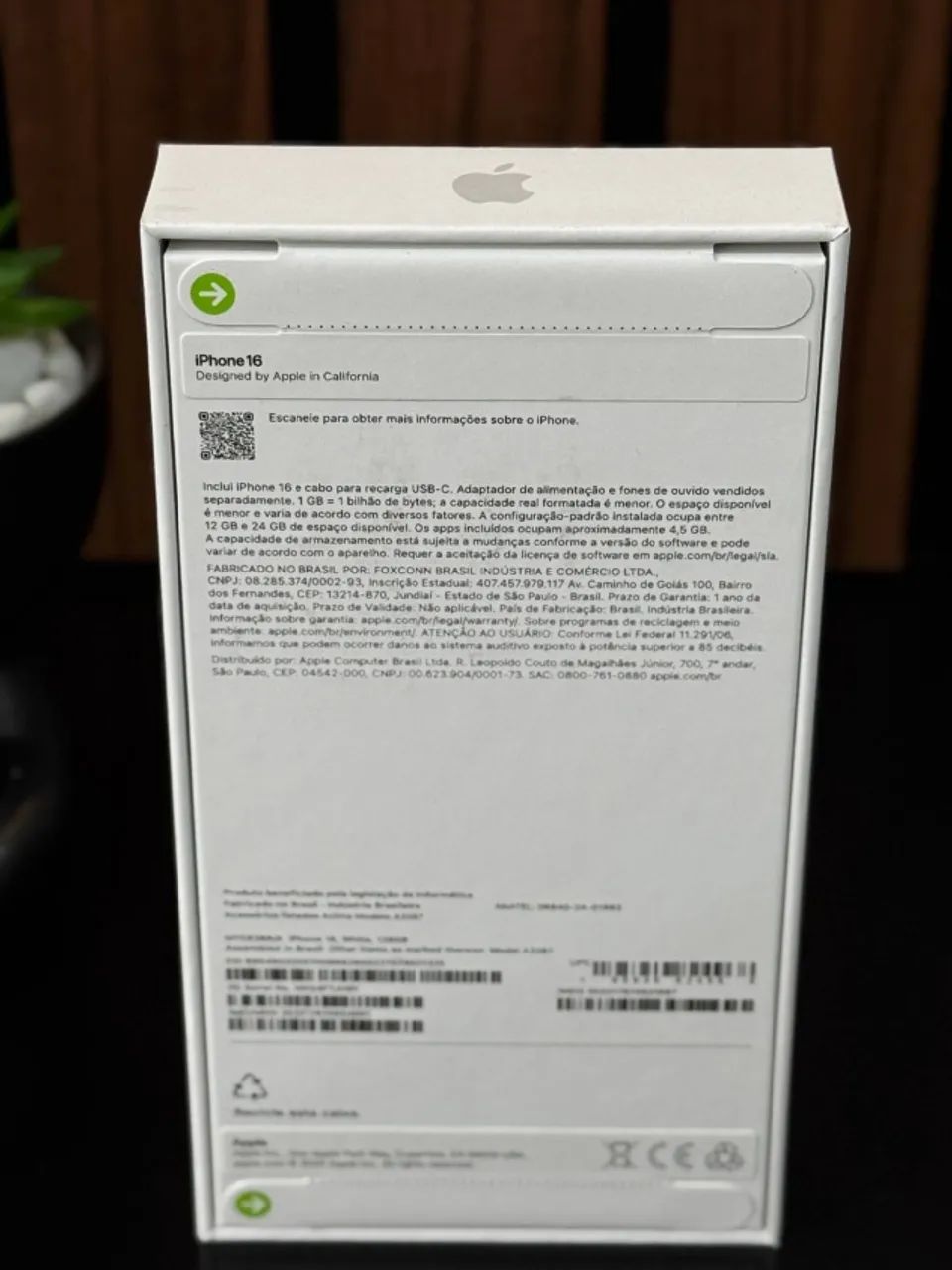 iPhone 16 128GB Anatel - Branco - Foto 3