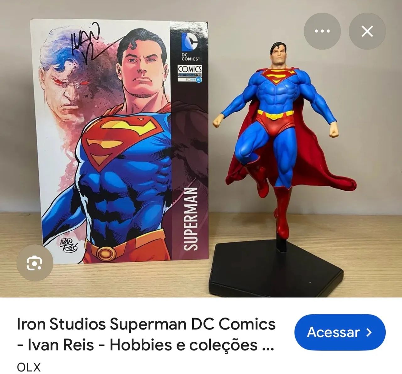 Superman c/ 3 heads + flash deluxe - iron studios - 1/10 - Foto 3