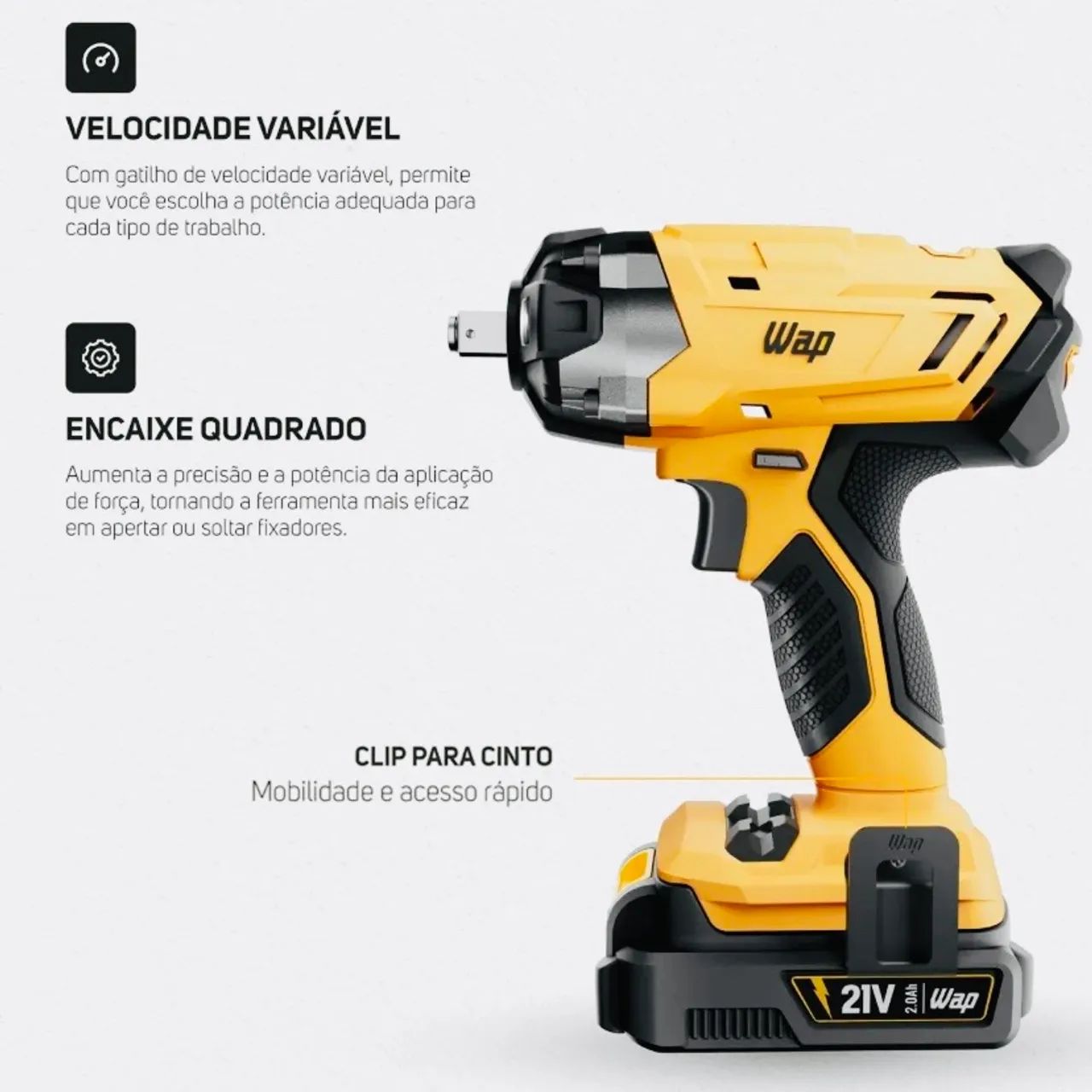 Chave impacto K21-CH02 WAP 350NM. - Foto 4