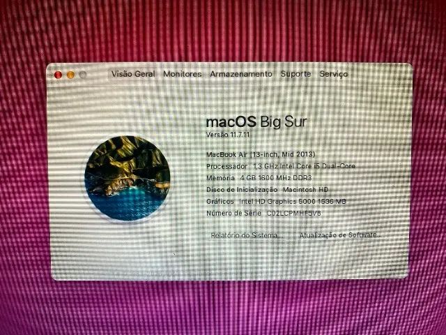 macbook air 2013 prata - Foto 3